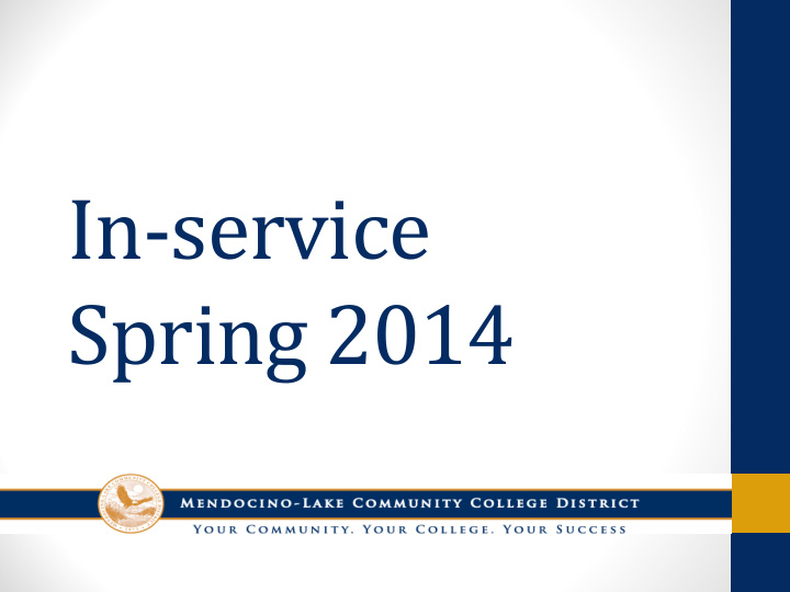 in service spring 2014 2013 accomplishments
