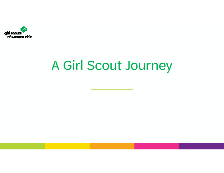 a girl scout journey agenda