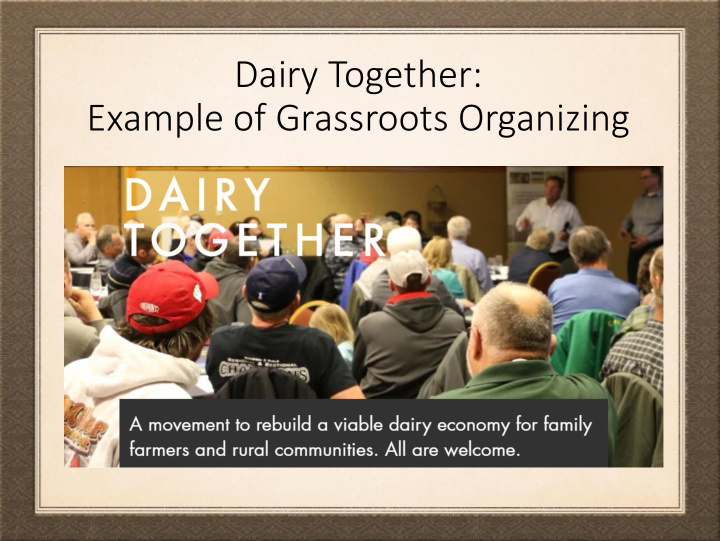 dairy together