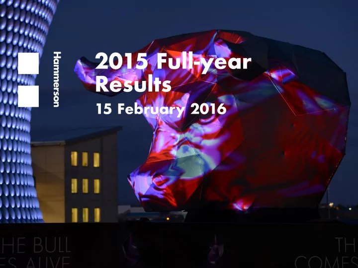 2015 full year