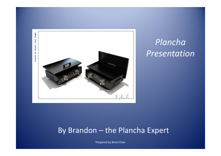 plancha plancha presentation
