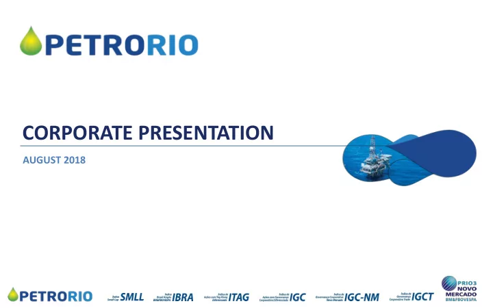 corporate presentation