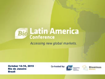 Oc  Octob  tober  er 14  14-16  16,  , 20  2015  15  Rio  io de  de J  Jan  aneir  eiro  Brazil