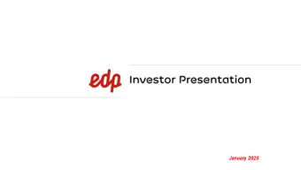 January 2020  This document has been prepared by EDP - Energias de Portugal, S.A. (the