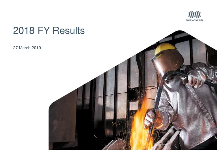 2018 fy results
