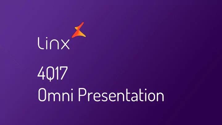 4q17 omni presentation safe harbor statement