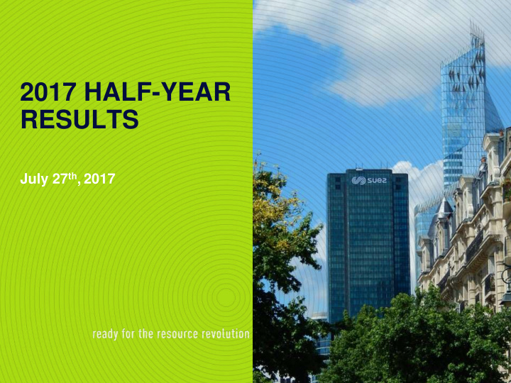 2017 half year results