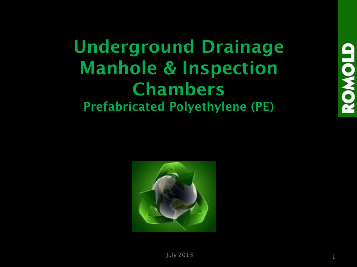 underground drainage manhole inspection chambers