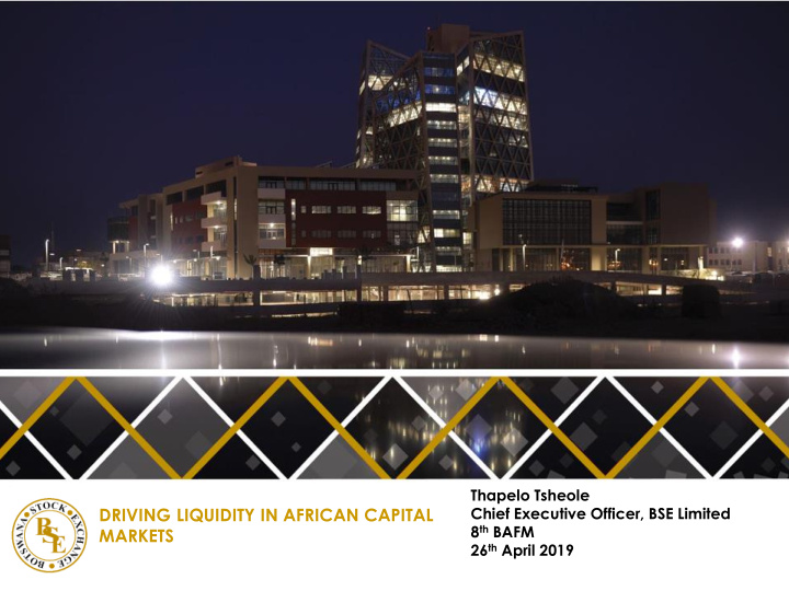 driving liquidity in african capital