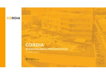 BONDHOLDERS PRESENTATION  JUNE 2020  EN.CORDIA.HU  FUTUREALGROUP.COM  1  EN.CORDIA.HU