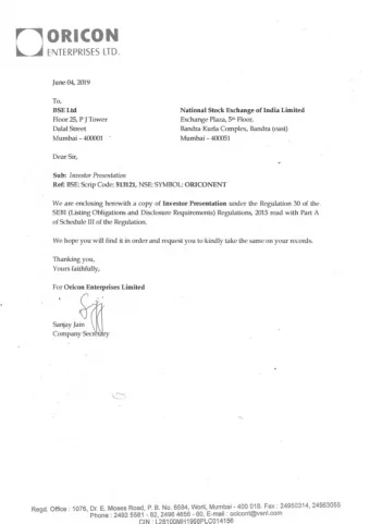 of Schedule ill  of the Regulation. We hope you will find it in order and request you to kindly