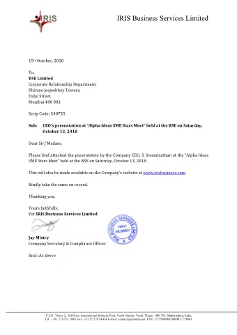 The future of data Hows the stock doing ?  IPO in September 2017,  Issue price: Rs 32