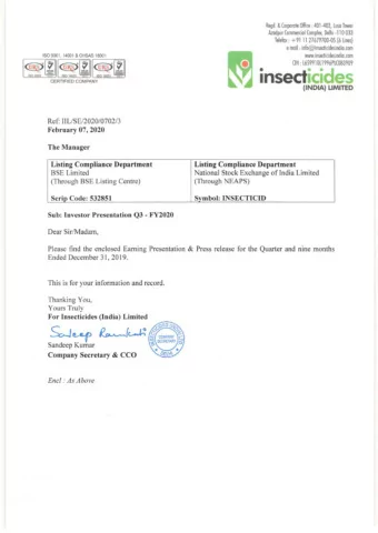 ~~~[lJ~[lJ  ,---~~  ,----r== (IN: L65991 DL  1996PLC083909     ISO 9001