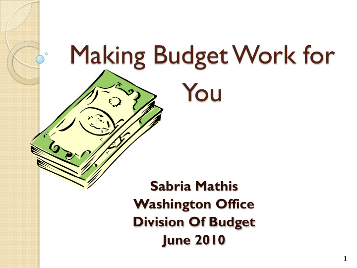 making budget work for you