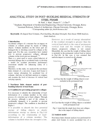 ANALYTICA  CAL STUDY O  ON P  POST-BU  BUCK  CKLI  LING RESIDUAL S  L STRENGTH O  H OF  F  STEEL