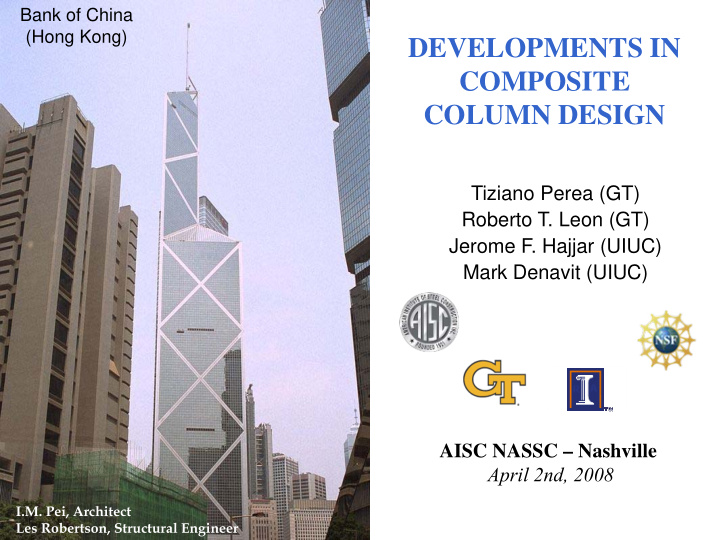 developments in composite column design