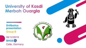 06/12/2019  BHGE  Celle, Germany  From the left to the right:  Yasmine, Yasser, Anis, Habib.