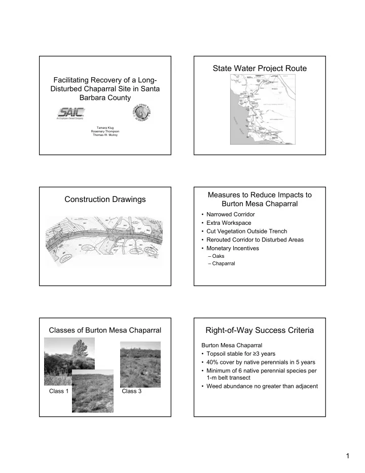 state water project route