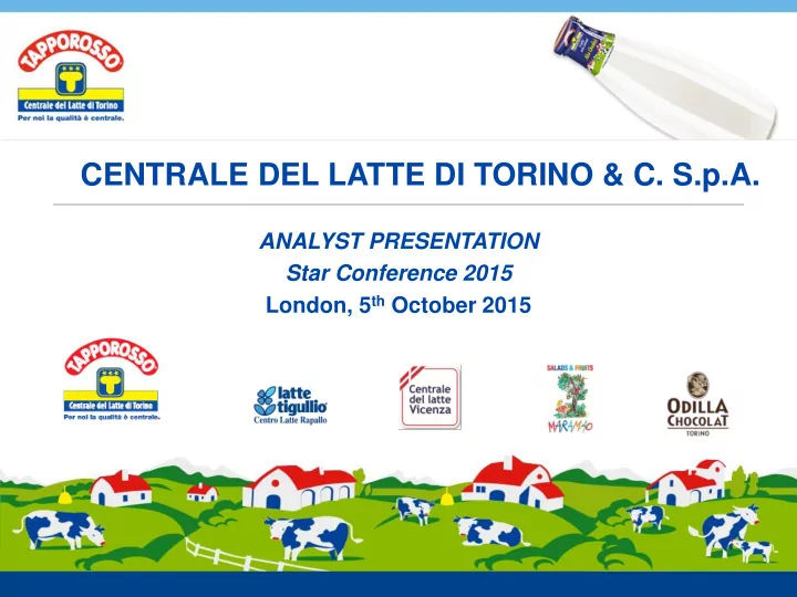 centrale del latte di torino c s p a