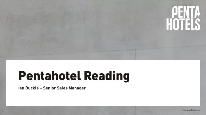 pentahotel reading