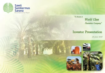 Invest  estor P  Presen  esentation  30 June 2018  DISCLAIMER  NOT FOR PUBLICATION OR DISTRIBUTION,