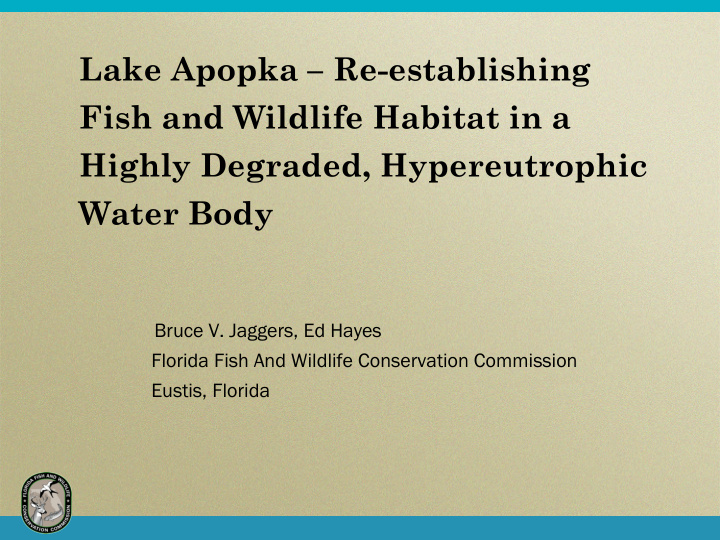lake apopka re establishing fish and wildlife habitat in