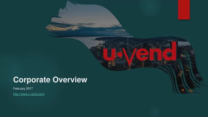 corporate overview