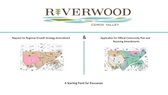 Introduc)on:  density (56 units) mul;family housing (with provisions for  assisted living and
