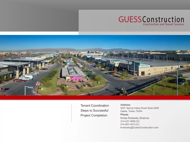 project completion