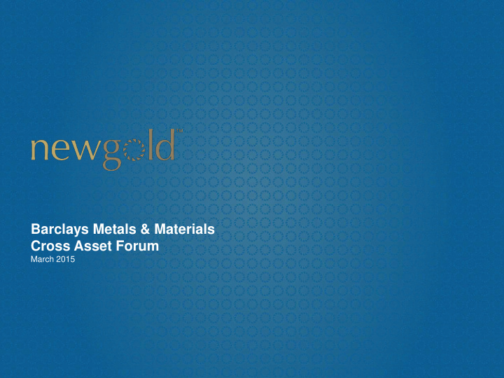 barclays metals materials cross asset forum
