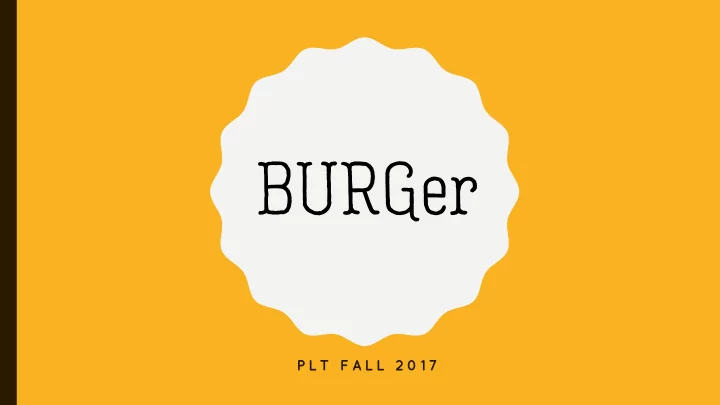 burger
