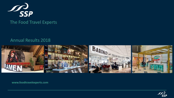 the food travel experts annual results 2018