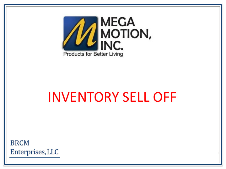 inventory sell off mega motion lift chair core line