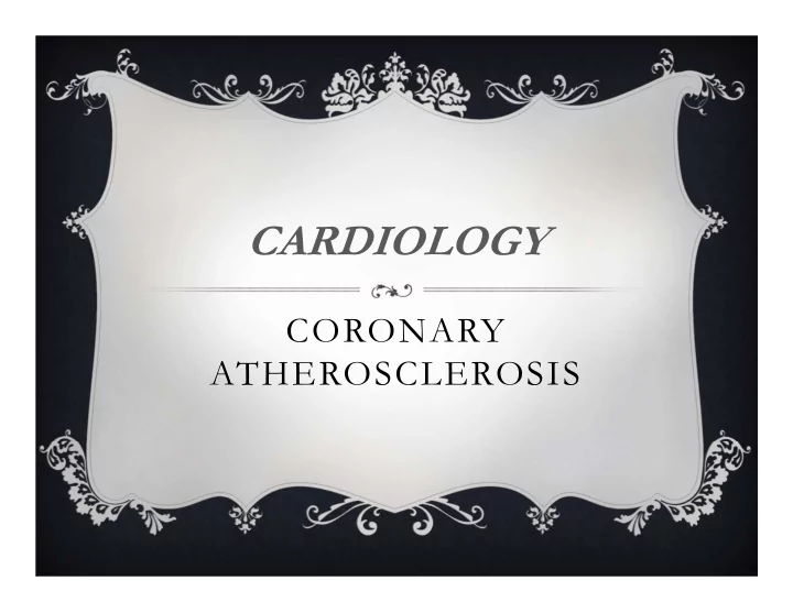 cardiology