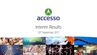 1 1 . Overview  Another period of good progress 2 . Financials  Strong performance across the Group