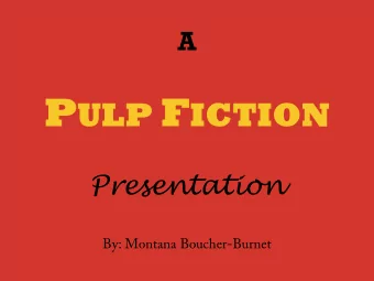 5 things you might not  know about Pulp Fiction  WARNING  The rest of this presentation does