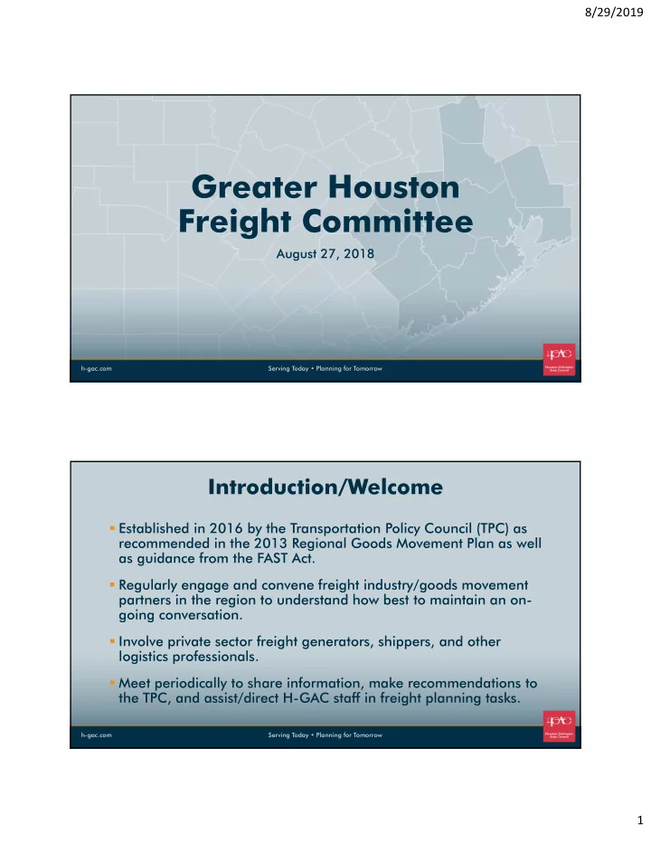 greater houston freight committee