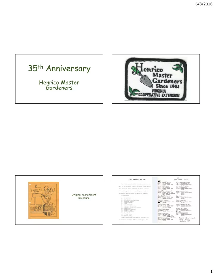 35 th anniversary