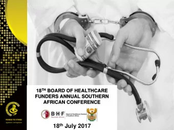 18 th July 2017  CONTENTS  The SIU  The Regulatory Environment Corruption Trends  Global and