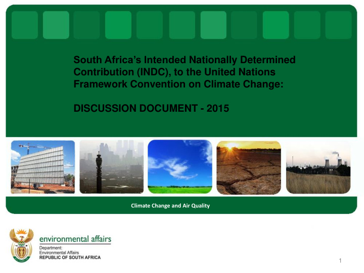 south africa s intended nationally determined