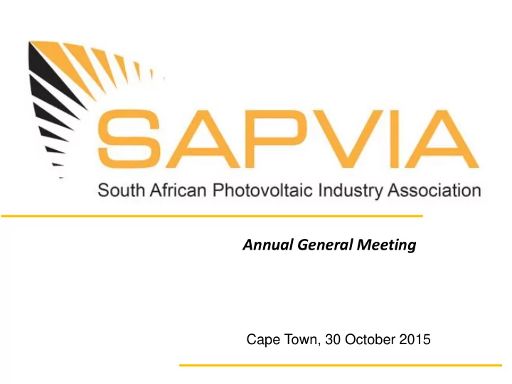 annual general meeting