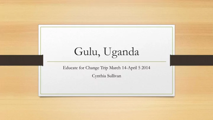 gulu uganda