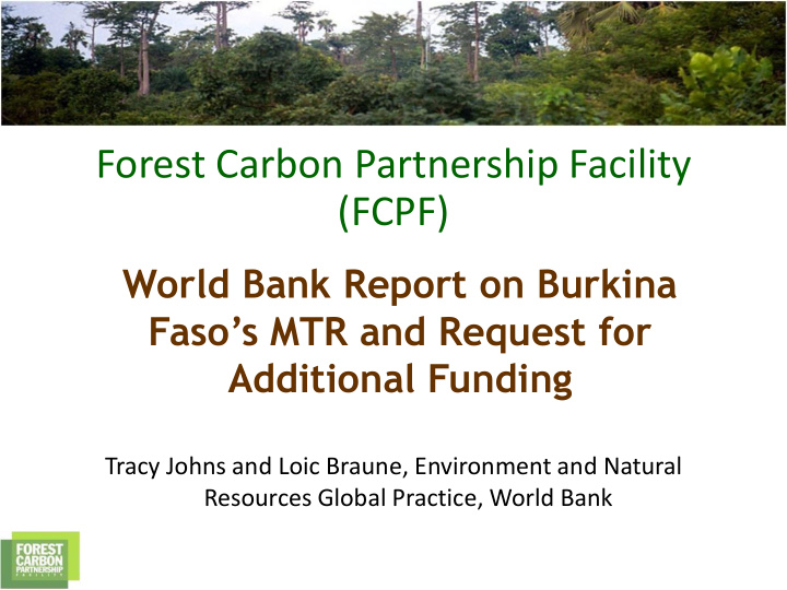 forest carbon partnership facility