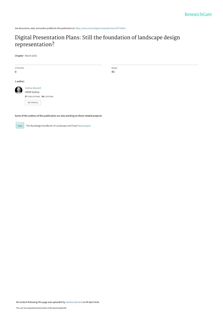 digital presentation plans still the foundation of
