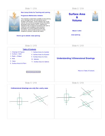 Surface Area  Progressive Mathematics Initiative  &amp;  This material is made freely available at