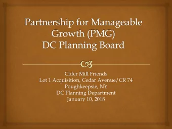 Cider Mill Friends  Lot 1 Acquisition, Cedar Avenue/CR 74  Poughkeepsie, NY  DC Planning Department