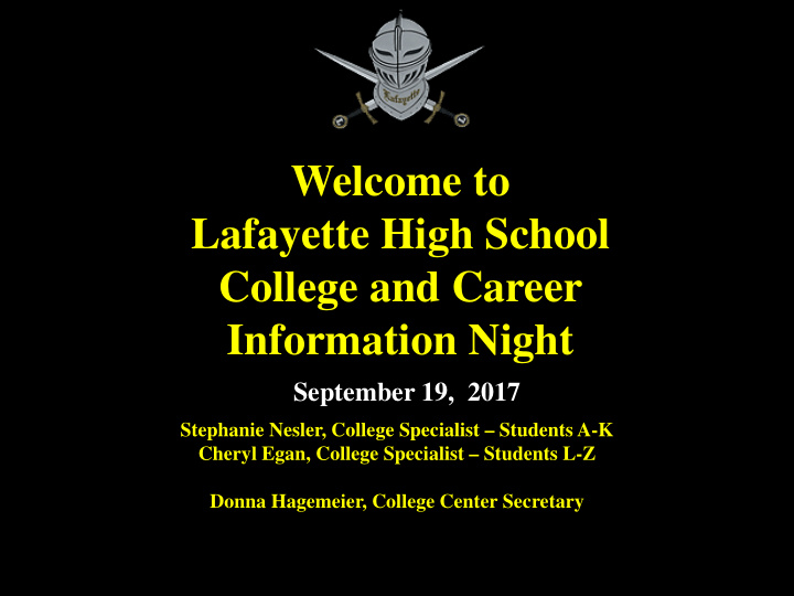 welcome to lafayette high school college and career