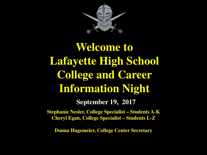 welcome to lafayette high school college and career