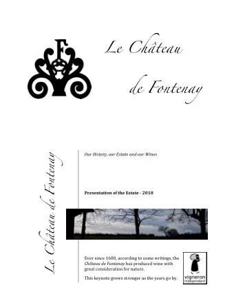 Le Chteau de Fontenay  !  !  !  !  Le Chteau de Fontenay