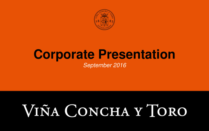 corporate presentation